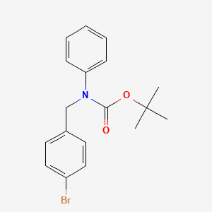 tert-Butyl (4-bromobenzyl)(phenyl)carbamate chemical structure (CAS 2901103-06-6)
