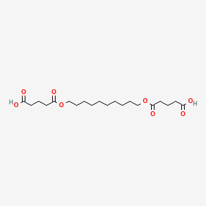 5,5'-(Decane-1,10-diylbis(oxy))bis(5-oxopentanoic acid) chemical structure (CAS 2901109-62-2)