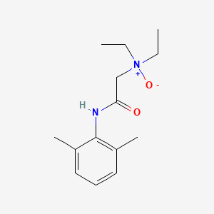 2-((2,6-Dimethylphenyl)amino)-N,N-diethyl-2-oxoethan-1-amine oxide chemical structure (CAS 2903-45-9)
