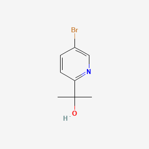 2-(5-Bromopyridin-2-yl)propan-2-ol chemical structure (CAS 290307-40-3)