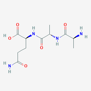 L-Alanyl-L-alanyl-L-glutamine chemical structure (CAS 290312-62-8)