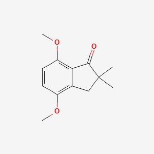 4,7-Dimethoxy-2,2-dimethyl-2,3-dihydro-1H-inden-1-one chemical structure (CAS 290352-25-9)