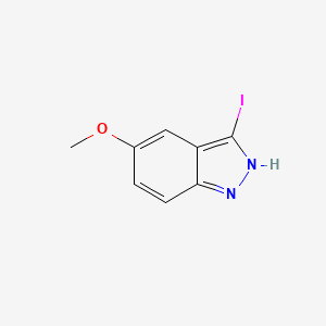 3-Iodo-5-methoxy-1H-indazole chemical structure (CAS 290367-99-6)