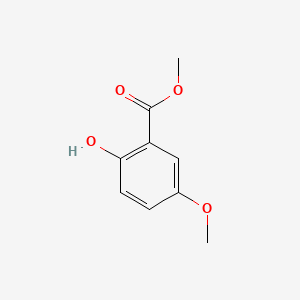Methyl 2-hydroxy-5-methoxybenzoate chemical structure (CAS 2905-82-0)
