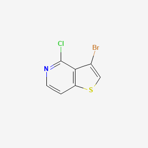 3-Bromo-4-chlorothieno[3,2-c]pyridine chemical structure (CAS 29064-82-2)