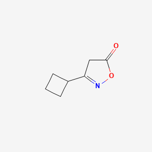 3-Cyclobutylisoxazol-5(4H)-one chemical structure (CAS 29068-25-5)