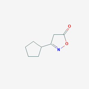 3-Cyclopentylisoxazol-5(4H)-one chemical structure (CAS 29068-27-7)