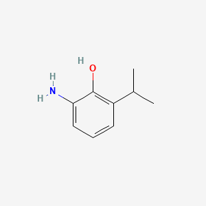 2-Amino-6-isopropylphenol chemical structure (CAS 29078-20-4)