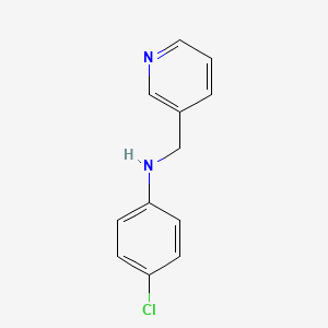 4-Chloro-N-(pyridin-3-ylmethyl)aniline chemical structure (CAS 29083-43-0)