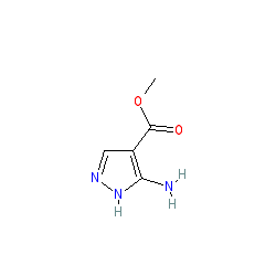 Methyl 3-amino-1H-pyrazole-4-carboxylate chemical structure (CAS 29097-00-5)