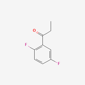 1-(2,5-Difluorophenyl)propan-1-one chemical structure (CAS 29112-90-1)