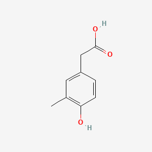2-(4-Hydroxy-3-methylphenyl)acetic acid chemical structure (CAS 29121-56-0)