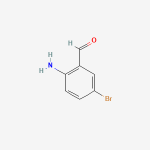 2-Amino-5-bromobenzaldehyde chemical structure (CAS 29124-57-0)