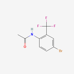 N-(4-Bromo-2-(trifluoromethyl)phenyl)acetamide chemical structure (CAS 29124-62-7)
