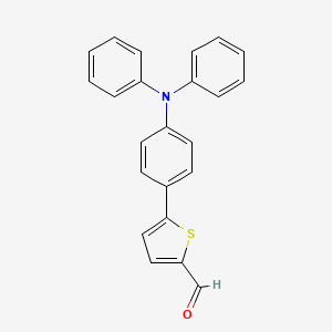 5-(4-(Diphenylamino)phenyl)thiophene-2-carbaldehyde chemical structure (CAS 291279-14-6)