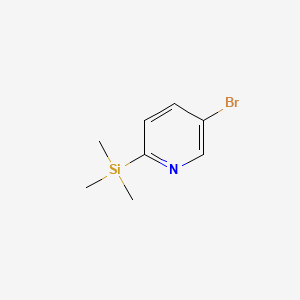 5-Bromo-2-(trimethylsilyl)pyridine chemical structure (CAS 291312-74-8)