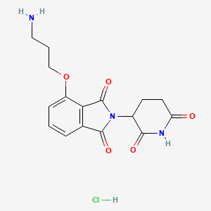 4-(3-Aminopropoxy)-2-(2,6-dioxopiperidin-3-yl)isoindoline-1,3-dione hydrochloride chemical structure (CAS 2913240-95-4)
