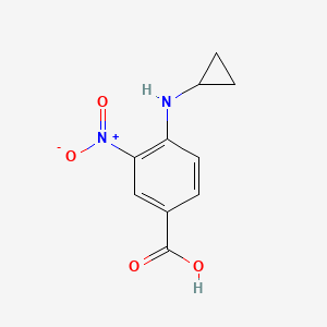 4-(Cyclopropylamino)-3-nitrobenzoic acid chemical structure (CAS 291528-35-3)