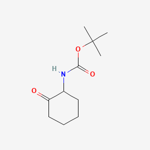 tert-Butyl (2-oxocyclohexyl)carbamate chemical structure (CAS 291533-10-3)