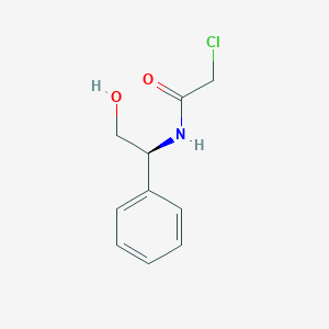(S)-2-Chloro-N-(2-hydroxy-1-phenylethyl)acetamide chemical structure (CAS 291545-74-9)