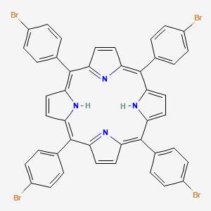 Meso-tetra (p-bromophenyl) porphine chemical structure (CAS 29162-73-0)