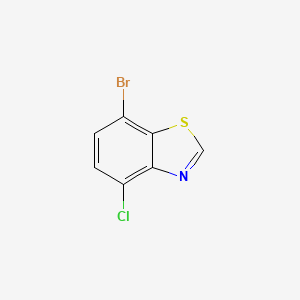 7-Bromo-4-chlorobenzo[d]thiazole chemical structure (CAS 2917634-18-3)