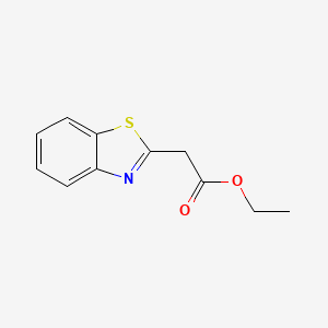 Ethyl 2-(benzo[d]thiazol-2-yl)acetate chemical structure (CAS 29182-42-1)