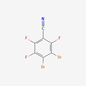 3,4-Dibromo-2,5,6-trifluorobenzonitrile chemical structure (CAS 2918232-86-5)