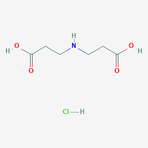 3,3'-Azanediyldipropionic acid hydrochloride chemical structure (CAS 2918779-18-5)