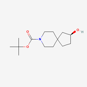 tert-Butyl (S)-2-hydroxy-8-azaspiro[4.5]decane-8-carboxylate chemical structure (CAS 2920187-42-2)