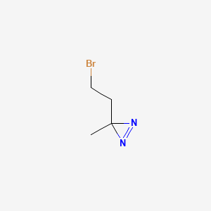 3-(2-Bromoethyl)-3-methyl-3H-diazirine chemical structure (CAS 29205-50-3)