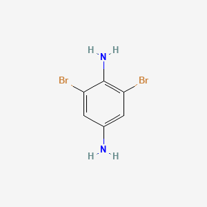2,6-Dibromo-1,4-phenylenediamine chemical structure (CAS 29213-03-4)