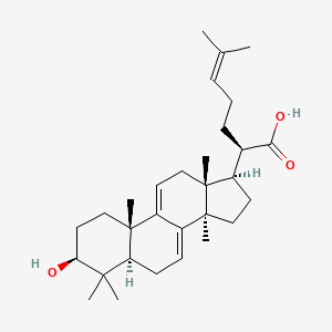 (R)-2-((3S,5R,10S,13R,14R,17R)-3-Hydroxy-4,4,10,13,14-pentamethyl-2,3,4,5,6,10,12,13,14,15,16,17-dodecahydro-1H-cyclopenta[a]phenanthren-17-yl)-6-methylhept-5-enoic acid chemical structure (CAS 29220-16-4)