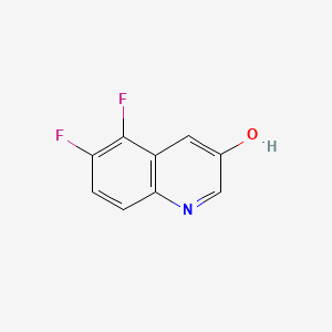 5,6-Difluoroquinolin-3-ol chemical structure (CAS 2922283-33-6)