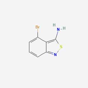 4-Bromobenzo[c]isothiazol-3-amine chemical structure (CAS 2922283-35-8)