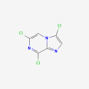 3,6,8-Trichloroimidazo[1,2-a]pyrazine chemical structure (CAS 2922283-39-2)