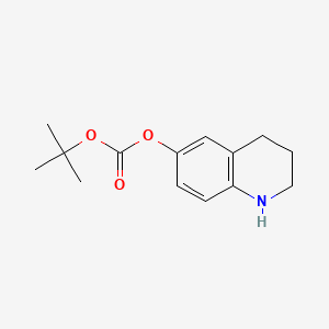 tert-Butyl (1,2,3,4-tetrahydroquinolin-6-yl) carbonate chemical structure (CAS 2922283-55-2)