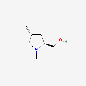 (S)-(1-Methyl-4-methylenepyrrolidin-2-yl)methanol chemical structure (CAS 2922477-90-3)