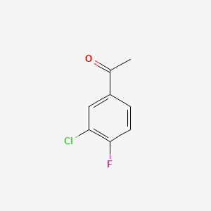 3'-Chloro-4'-fluoroacetophenone chemical structure (CAS 2923-66-2)