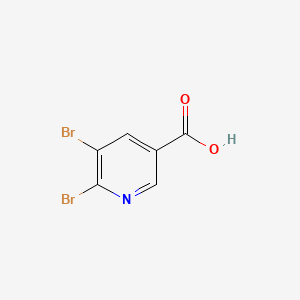 5,6-Dibromonicotinic acid chemical structure (CAS 29241-64-3)