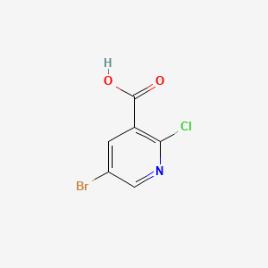 5-Bromo-2-chloronicotinic acid chemical structure (CAS 29241-65-4)