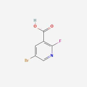 5-Bromo-2-fluoronicotinic acid chemical structure (CAS 29241-66-5)