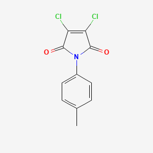 3,4-Dichloro-1-(p-tolyl)-1H-pyrrole-2,5-dione chemical structure (CAS 29244-55-1)
