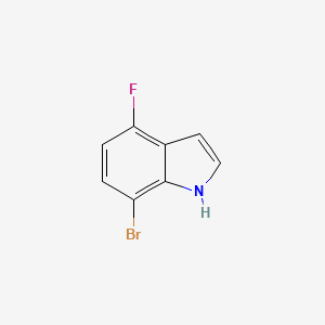 7-Bromo-4-fluoro-1H-indole chemical structure (CAS 292636-09-0)