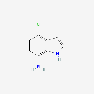 4-Chloro-1H-indol-7-amine chemical structure (CAS 292636-12-5)