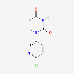 1-(6-Chloropyridin-3-yl)dihydropyrimidine-2,4(1H,3H)-dione chemical structure (CAS 2926651-43-4)