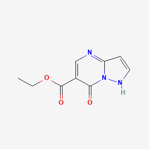 Ethyl 7-oxo-4,7-dihydropyrazolo[1,5-a]pyrimidine-6-carboxylate chemical structure (CAS 29274-18-8)