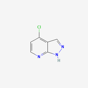 4-Chloro-1H-pyrazolo[3,4-b]pyridine chemical structure (CAS 29274-28-0)