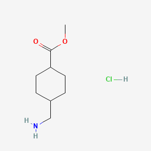 Methyl trans-4-(aminomethyl)cyclohexane-1-carboxylate hydrochloride chemical structure (CAS 29275-88-5)