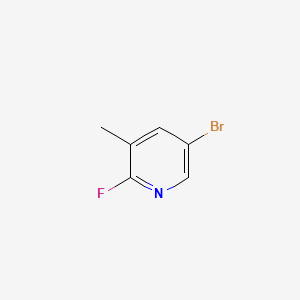 5-Bromo-2-fluoro-3-methylpyridine chemical structure (CAS 29312-98-9)